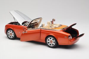 Rolls-Royce Phantom Drophead Coupe Mandarin Oranžinis Kyosho 1:18 08871P Metalas - nuotrauka 7 iš 10