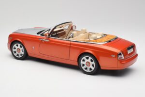 Rolls-Royce Phantom Drophead Coupe Mandarin Oranžinis Kyosho 1:18 08871P Metalas - nuotrauka 9 iš 10
