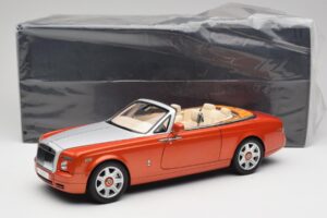 Rolls-Royce Phantom Drophead Coupe Mandarin Oranžinis Kyosho 1:18 08871P Metalas - nuotrauka 10 iš 10
