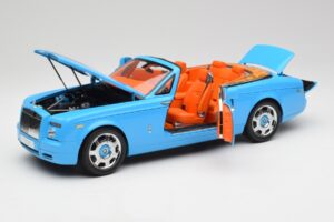 Rolls-Royce Phantom Drophead Coupe Powder Mėlynas Kyosho 1:18 08871BL Metalas - nuotrauka 2 iš 10