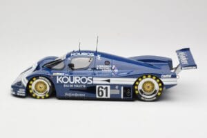 Sauber Mercedes C9 Kouros Racing #61 M. Thackwell / H. Pescarolo 24 Hours of Le Mans 1987 Minichamps 1:18 155873561 Metalas - nuotrauka 3 iš 6
