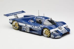 Sauber Mercedes C9 Kouros Racing #61 M. Thackwell / H. Pescarolo 24 Hours of Le Mans 1987 Minichamps 1:18 155873561 Metalas - nuotrauka 4 iš 6