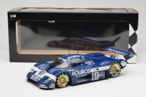 Sauber Mercedes C9 Kouros Racing #61 M. Thackwell / H. Pescarolo 24 Hours of Le Mans 1987 Minichamps 1:18 155873561 Metalas - nuotrauka 6 iš 6