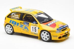 SEAT Ibiza Kit Car Evo 2 #15 H. Rovanpera / R. Pietilanen Rally Monte Carlo 1998 Otto 1:18 OT445 Derva - nuotrauka 4 iš 6