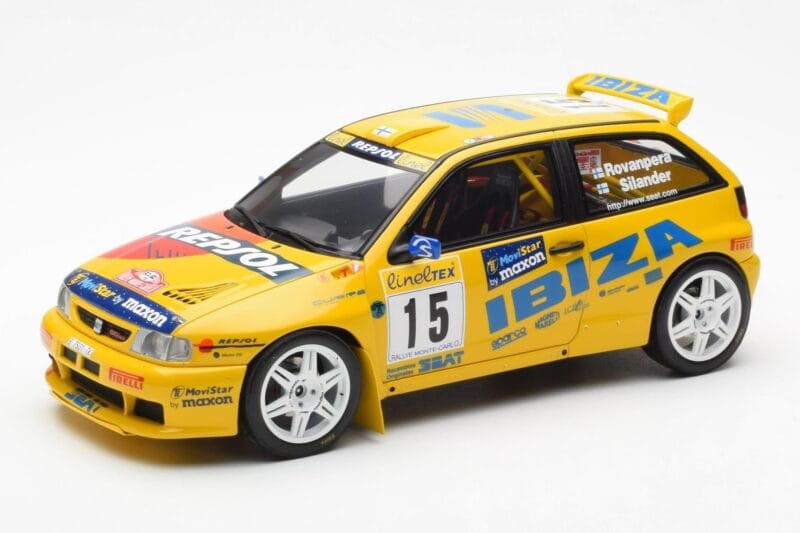 SEAT Ibiza Kit Car Evo 2 #15 H. Rovanpera / R. Pietilanen Rally Monte Carlo 1998 Otto 1:18 OT445 Derva