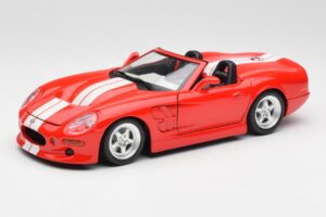 Shelby Series 1 Kabrioletas Raudonas Bburago 1:18 3353 Metalas
