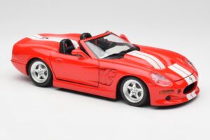 Shelby Series 1 Kabrioletas Raudonas Bburago 1:18 3353 Metalas - nuotrauka 6 iš 8