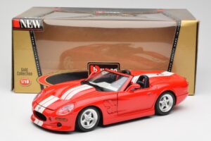 Shelby Series 1 Kabrioletas Raudonas Bburago 1:18 3353 Metalas - nuotrauka 8 iš 8