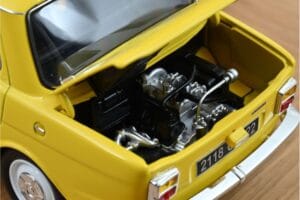 Simca 1000 LS Maya Geltonas Norev 1:18 185714 Metalas - nuotrauka 3 iš 4