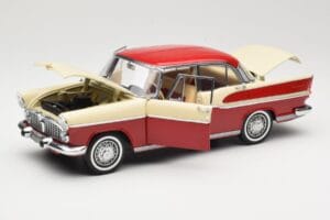 Simca Chambord Raudonas & Dramblio Kaulo Norev 1:18 185721 Metalas - nuotrauka 2 iš 8