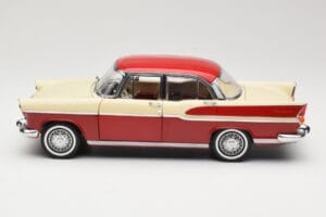 Simca Chambord Raudonas & Dramblio Kaulo Norev 1:18 185721 Metalas - nuotrauka 4 iš 8