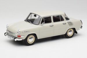 Skoda 1000 MB Pilkas & Baltas MCG 1:18 MCG18275 Metalas