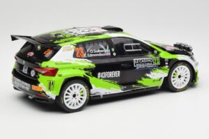 Skoda Fabia Rally2 #23 O. Solberg / E. Edmondson Rally Monte Carlo 2023 IXO 1:18 18RMC155A Metalas - nuotrauka 2 iš 6