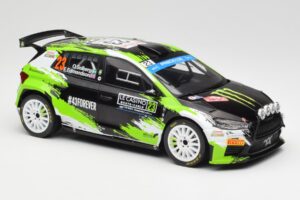 Skoda Fabia Rally2 #23 O. Solberg / E. Edmondson Rally Monte Carlo 2023 IXO 1:18 18RMC155A Metalas - nuotrauka 4 iš 6