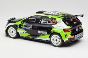 Skoda Fabia Rally2 #23 O. Solberg / E. Edmondson Rally Monte Carlo 2023 IXO 1:18 18RMC155A Metalas - nuotrauka 5 iš 6