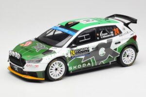 Skoda Fabia Rally2 #24 N. Gryazin / K. Aleksandrov Rally Monte Carlo 2023 IXO 1:18 18RMC155B Metalas