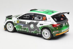 Skoda Fabia Rally2 #24 N. Gryazin / K. Aleksandrov Rally Monte Carlo 2023 IXO 1:18 18RMC155B Metalas - nuotrauka 5 iš 6