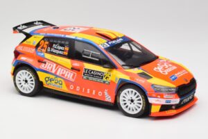 Skoda Fabia Rally2 #25 P. Lopez Rally Monte Carlo 2024 IXO 1:18 18RMC199 Metalas - nuotrauka 4 iš 6