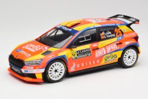 Skoda Fabia Rally2 #25 P. Lopez Rally Monte Carlo 2024 IXO 1:18 18RMC199 Metalas