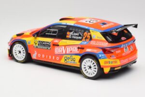 Skoda Fabia Rally2 #25 P. Lopez Rally Monte Carlo 2024 IXO 1:18 18RMC199 Metalas - nuotrauka 5 iš 6