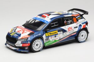 Skoda Fabia Rally2 #10 S. Wagner / G. Winter Barum Czech Rally Zlín 2024 IXO 1:18 18RMC221 Metalas