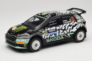 Skoda Fabia Rally2 #20 O. Solberg / E. Edmund Safari Rally Kenya 2024 IXO 1:18 18RMC222 Metalas