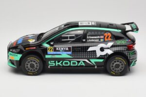 Skoda Fabia Rally2 #22 Toksport G. Greensmith / J. Andersson Safari Rally Kenya 2024 IXO 1:18 18RMC209 Metalas - nuotrauka 3 iš 6