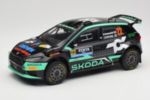 Skoda Fabia Rally2 #22 Toksport G. Greensmith / J. Andersson Safari Rally Kenya 2024 IXO 1:18 18RMC209 Metalas