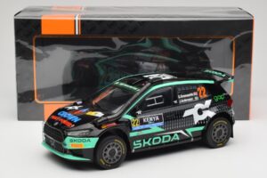 Skoda Fabia Rally2 #22 Toksport G. Greensmith / J. Andersson Safari Rally Kenya 2024 IXO 1:18 18RMC209 Metalas - nuotrauka 6 iš 6