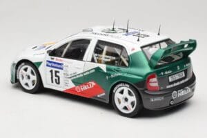 Skoda Fabia WRC #15 T. Gardemeister / P. Lukander WRC 1999 Solido 1:18 90457 Metalas - nuotrauka 7 iš 8