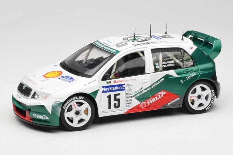 Skoda Fabia WRC #15 T. Gardemeister / P. Lukander WRC 1999 Solido 1:18 90457 Metalas
