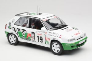 Skoda Felicia Kit Car #19 P. Sibera / P. Gross Tour de Corse 1995 IXO 1:18 18RMC149B Metalas - nuotrauka 4 iš 6