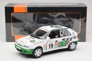Skoda Felicia Kit Car #19 P. Sibera / P. Gross Tour de Corse 1995 IXO 1:18 18RMC149B Metalas - nuotrauka 6 iš 6