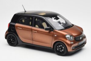 Smart Forfour W453 Juodas Hazel Rudas Norev 1:18 B66960299 Metalas - nuotrauka 6 iš 8