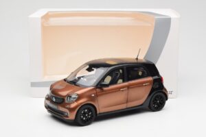 Smart Forfour W453 Juodas Hazel Rudas Norev 1:18 B66960299 Metalas - nuotrauka 8 iš 8