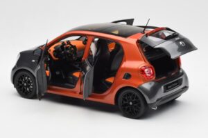 Smart Forfour W453 Lava Oranžinis Grafitas Pilkas Norev 1:18 B66960298 Metalas - nuotrauka 5 iš 8