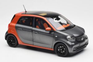Smart Forfour W453 Lava Oranžinis Grafitas Pilkas Norev 1:18 B66960298 Metalas - nuotrauka 6 iš 8