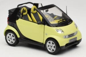 Smart Fortwo 450 Cabrio Geltonas Minichamps 1:18 0012889V001C49Q00 Metalas - nuotrauka 6 iš 8