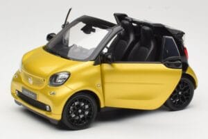 Smart Fortwo 453 Kabrioletas Juodas Ir Geltonas Norev 1:18 B66960289 Metalas - nuotrauka 2 iš 8