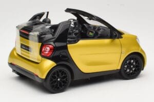 Smart Fortwo 453 Kabrioletas Juodas Ir Geltonas Norev 1:18 B66960289 Metalas - nuotrauka 3 iš 8