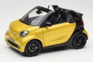 Smart Fortwo 453 Kabrioletas Juodas Ir Geltonas Norev 1:18 B66960289 Metalas