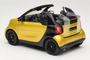 Smart Fortwo 453 Kabrioletas Juodas Ir Geltonas Norev 1:18 B66960289 Metalas - nuotrauka 7 iš 8