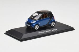 Smart Fortwo Coupe Aqua Mėlynas Metallic & Juodas Minichamps 1:43 Q0022558V001C77Q00 Metalas - nuotrauka 2 iš 4