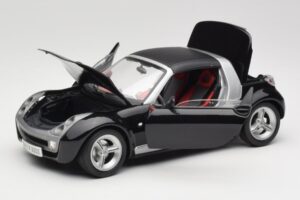 Smart Roadster Juodas Bburago 1:18 34099-M1 Metalas - nuotrauka 2 iš 8