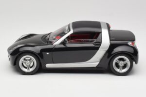 Smart Roadster Juodas Bburago 1:18 34099-M1 Metalas - nuotrauka 4 iš 8