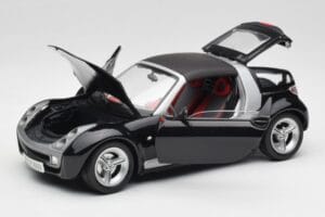 Smart Roadster Tamsiai Mėlynas Bburago 1:18 34917 Metalas - nuotrauka 2 iš 8