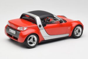 Smart Roadsteris Raudonas Bburago 1:18 34099 Metalas - nuotrauka 3 iš 8