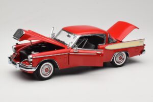 Studebaker Golden Hawk Apache Red Motor City 1:18 80009 Metalas - nuotrauka 2 iš 8