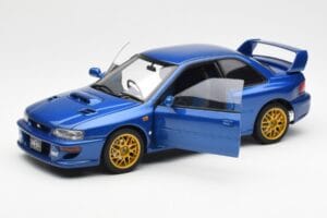 Subaru Impreza 22B Upgraded Version Mėlynas Su Aukso Spalvos Ratų Diskais AUTOart 1:18 78602 Metalas - nuotrauka 2 iš 8