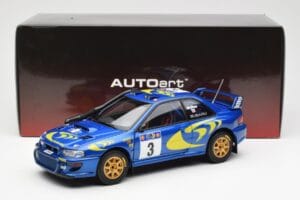 Subaru Impreza WRC #3 C. McRae / N. Grist Safari Rally Winner 1997 AUTOart 1:18 89792 Metalas - nuotrauka 8 iš 8